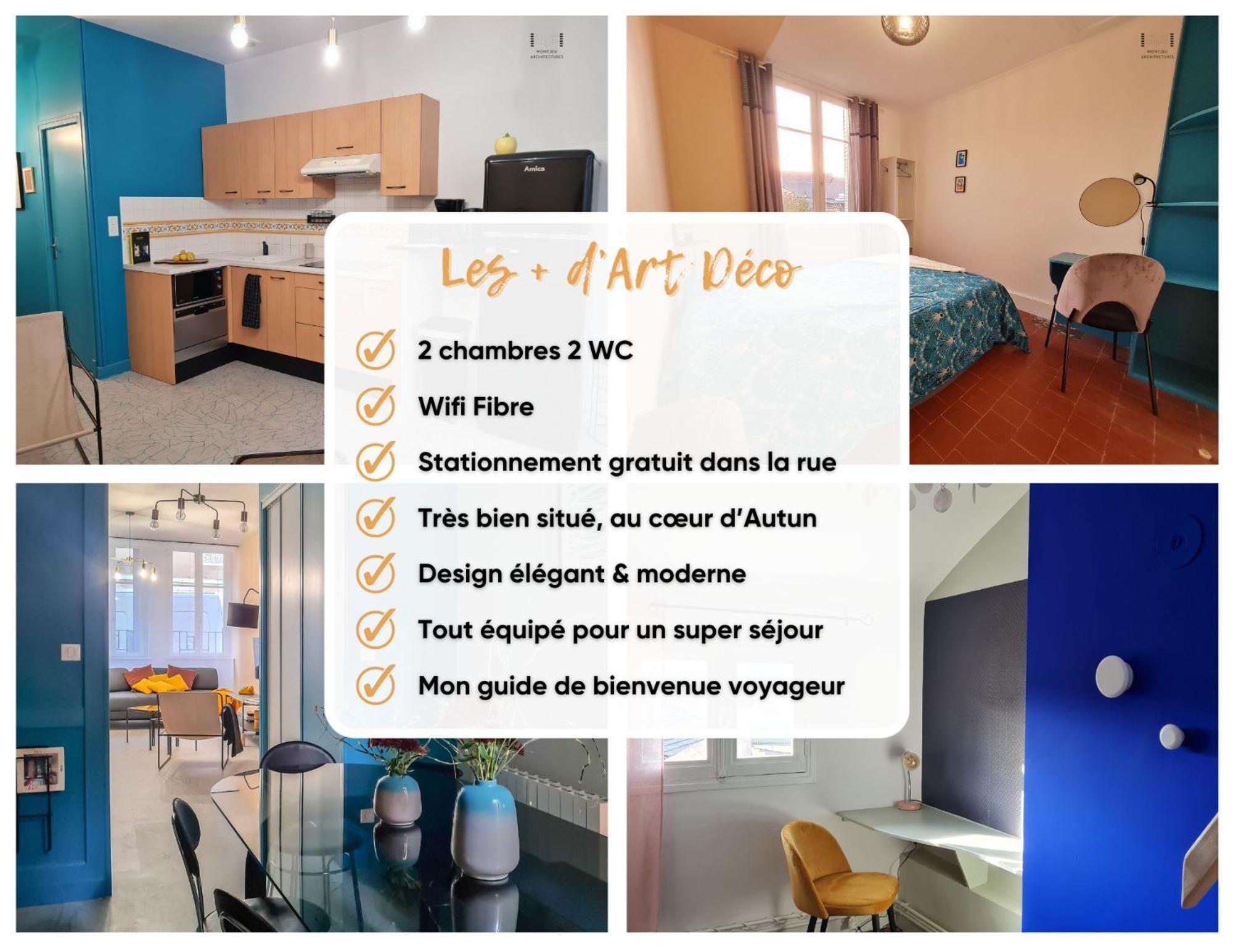 Appartement Art Deco à Autun Extérieur photo